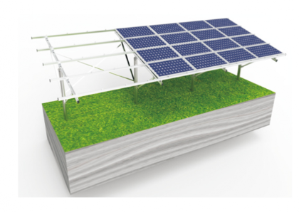 One-Pole Galvanized Steel & Aluinum Mounting System (ll-Shaped)